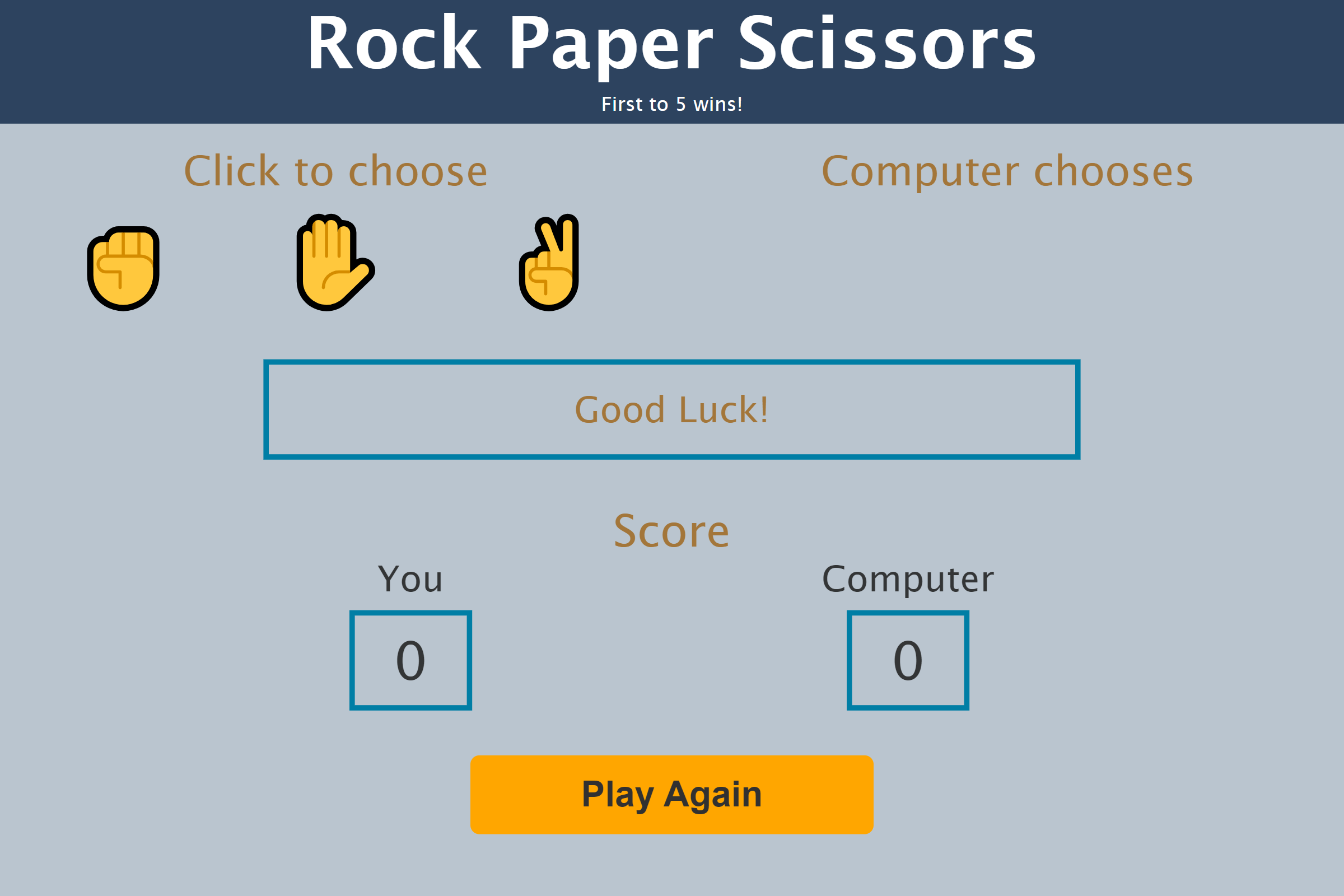 Rock, Paper, Scissors screenshot